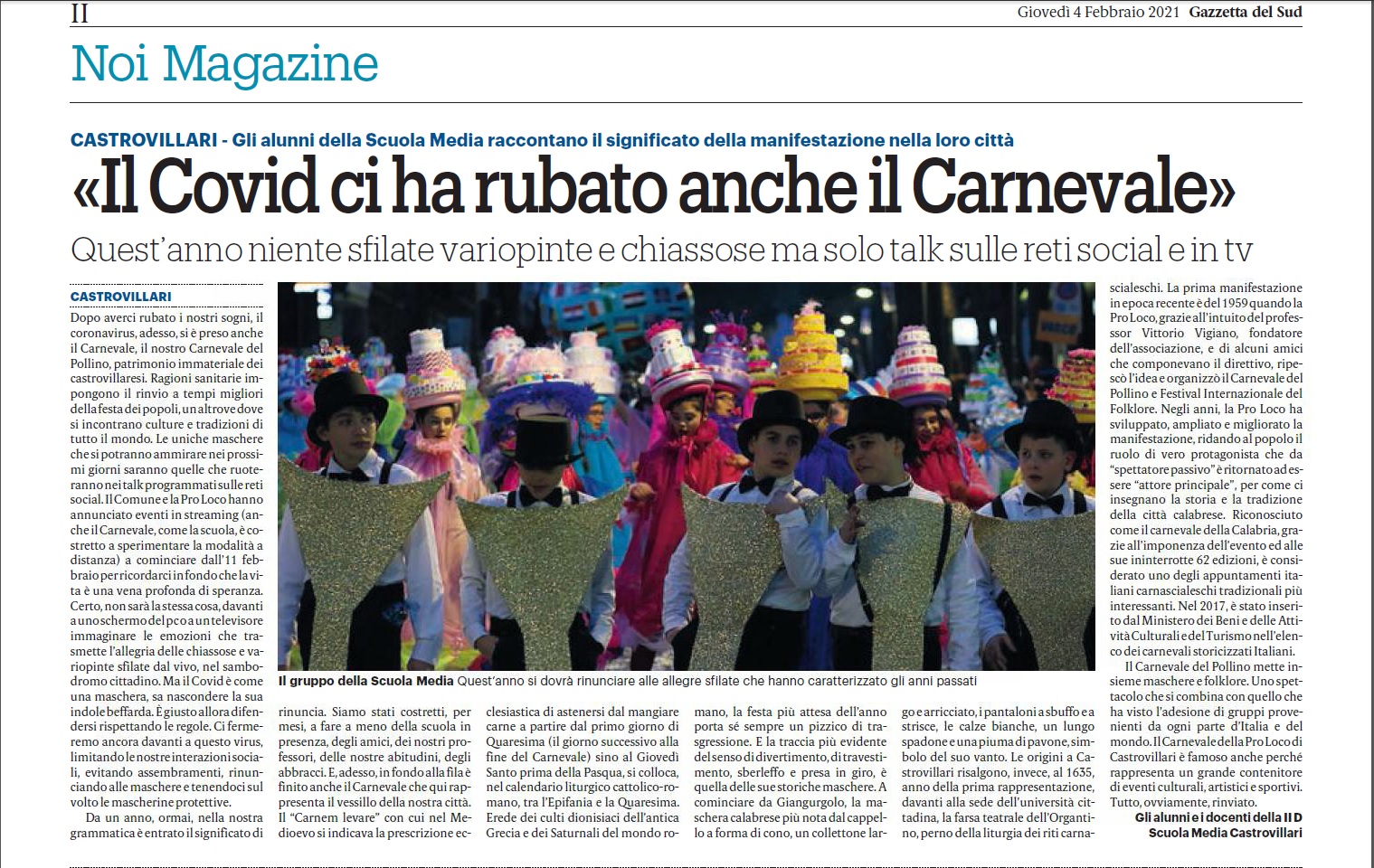 covid e carnevale